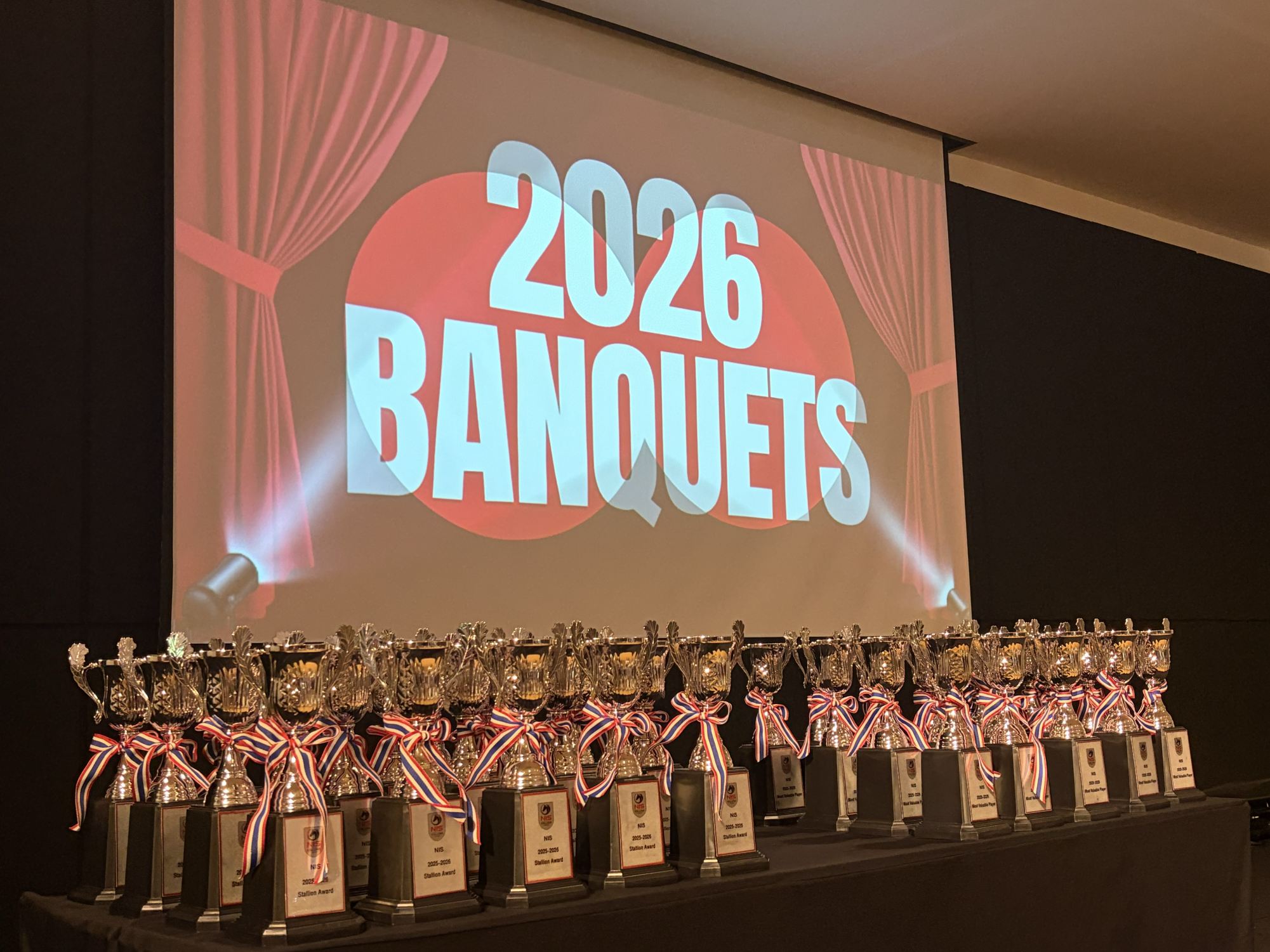 Trophies for Star and Developing Athletes